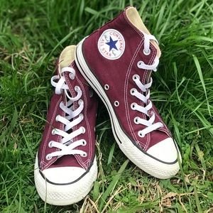Maroon Hightop Converse